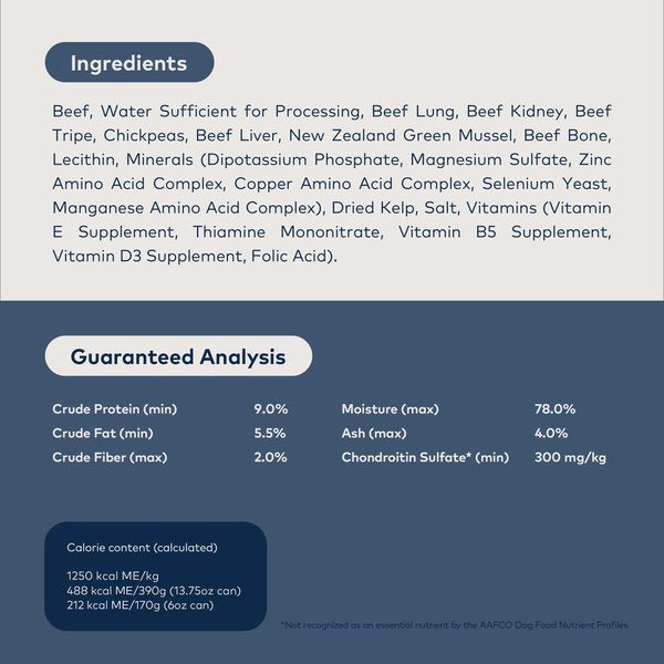ZIWI Peak Grain Free Beef Recipe Canned Dog Food