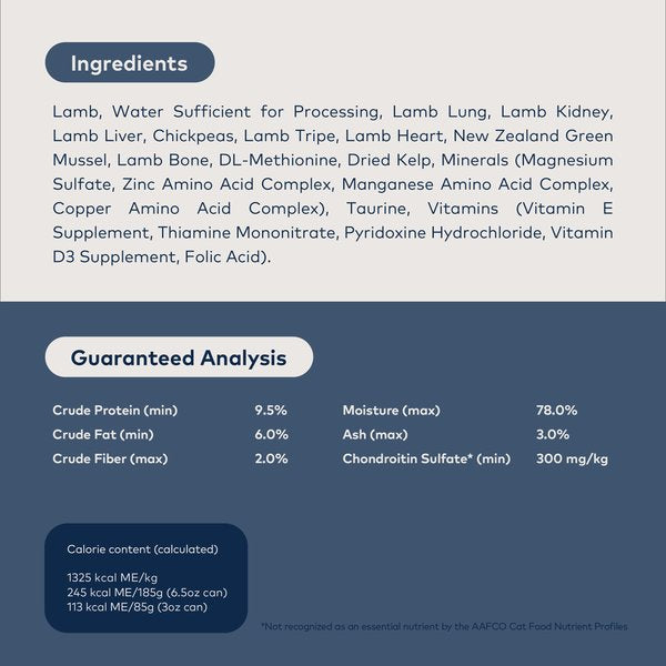 ZIWI Peak Grain Free Lamb Recipe Canned Cat Food