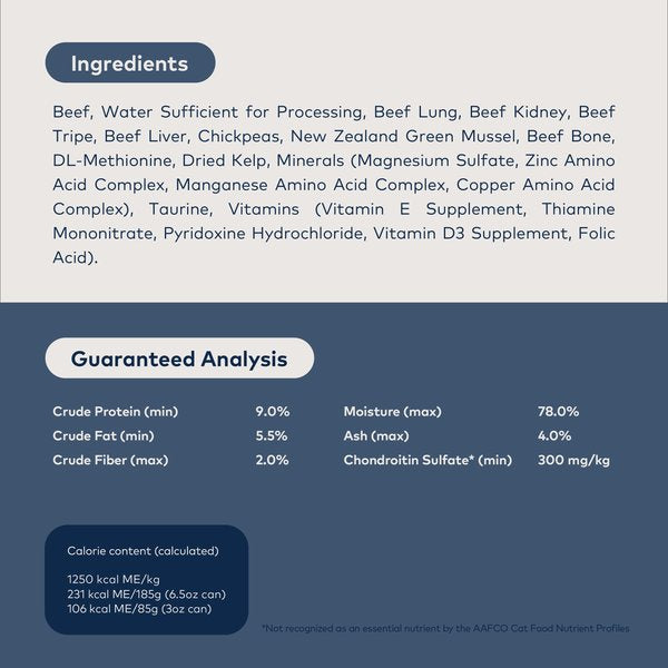 ZIWI Peak Grain Free Beef Recipe Canned Cat Food
