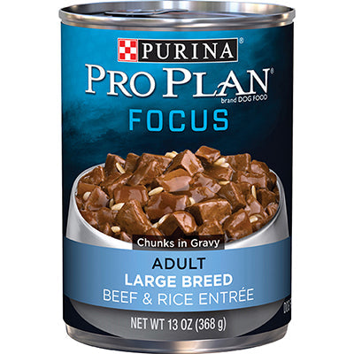 Purina Pro Plan Large Breed Adult Beef & Rice Entrée Canned Dog Food