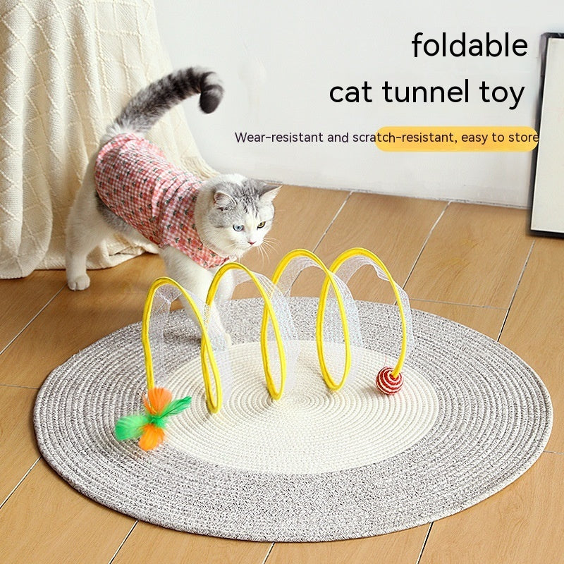 Foldable Cat Play Tunnel