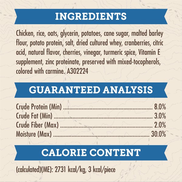 Zuke's Trail Mix Natural Chicken Recipe Soft & Chewy Dog Treats