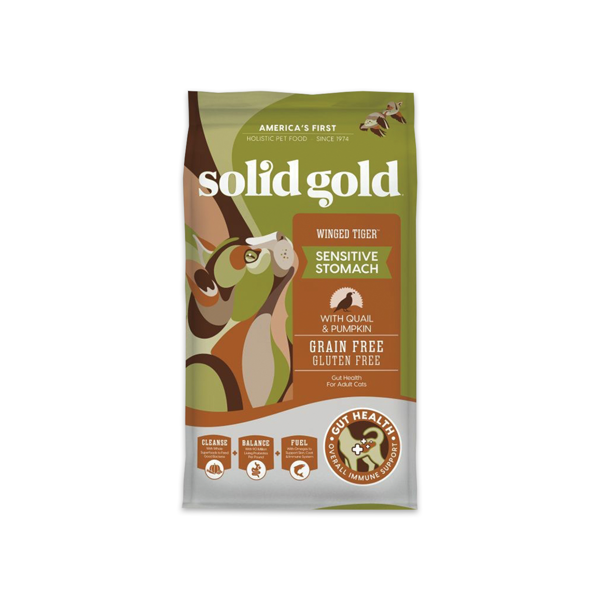 Solid Gold Winged Tiger Grain Free With Quail & Pumpkin Dry Cat Food