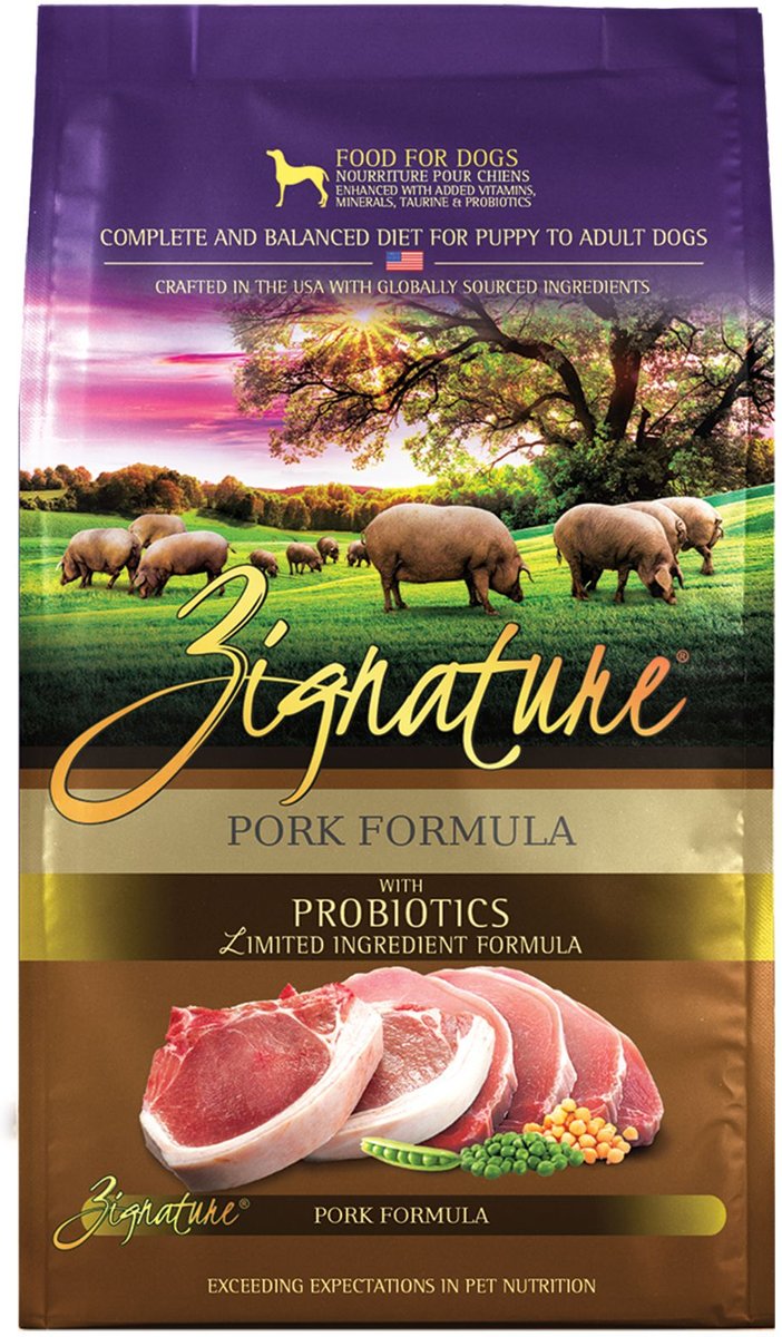 Zignature Limited Ingredient Formula Grain Free Pork Dry Dog Food
