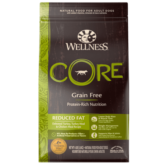 Wellness CORE Natural Grain Free Reduced Fat Weight Management Turkey & Chicken Recipe Dry Dog Food