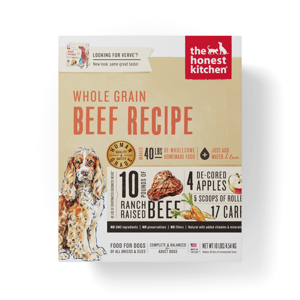 The Honest Kitchen Whole Grain Beef Recipe Dehydrated Dog Food