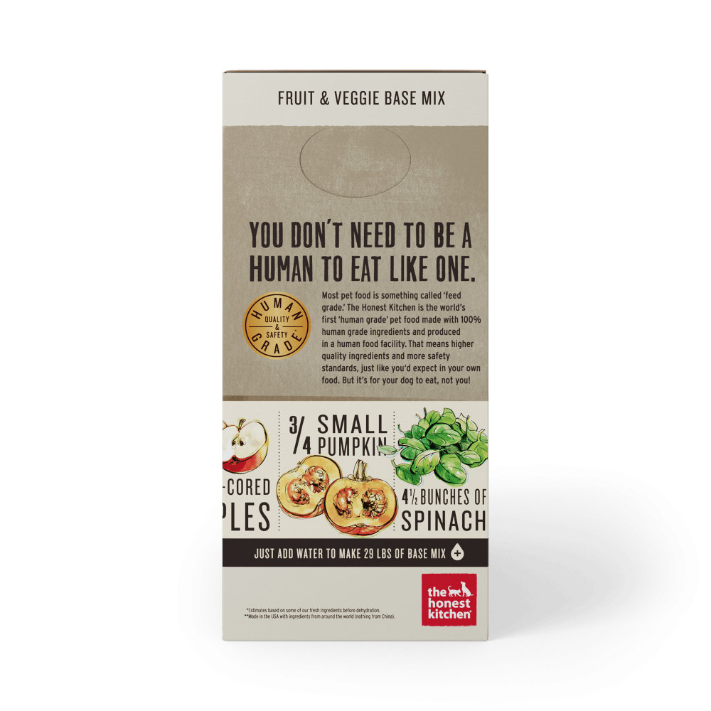 The Honest Kitchen Grain Free Fruit & Veggie Recipe Dog Food Base Mix