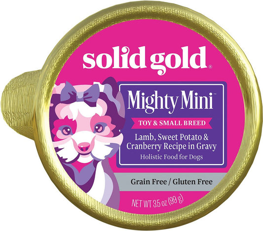 Solid Gold Mighty Mini Lamb, Sweet Potato & Cranberry Recipe in Gravy Wet Dog Food