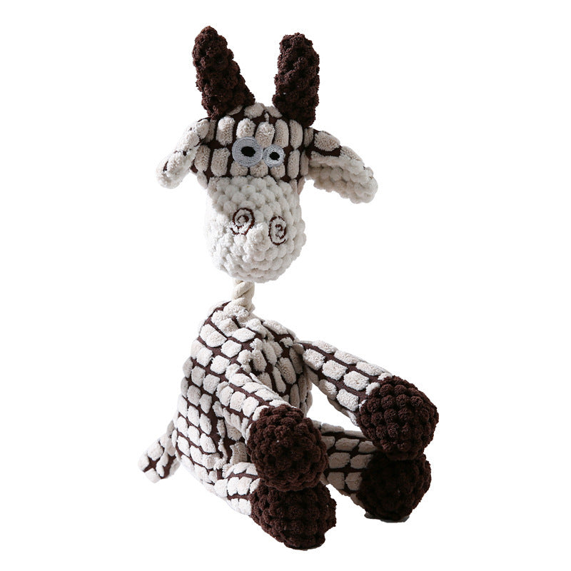 Corn dog plush toy for dogs