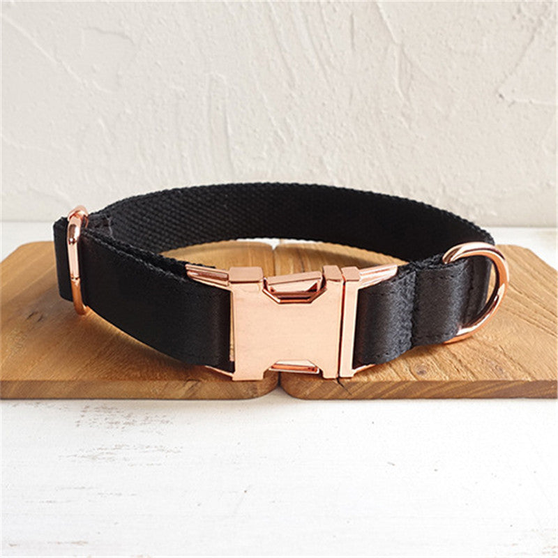 Black Dog Collar – Durable Adjustable Pet Collar for All Breeds