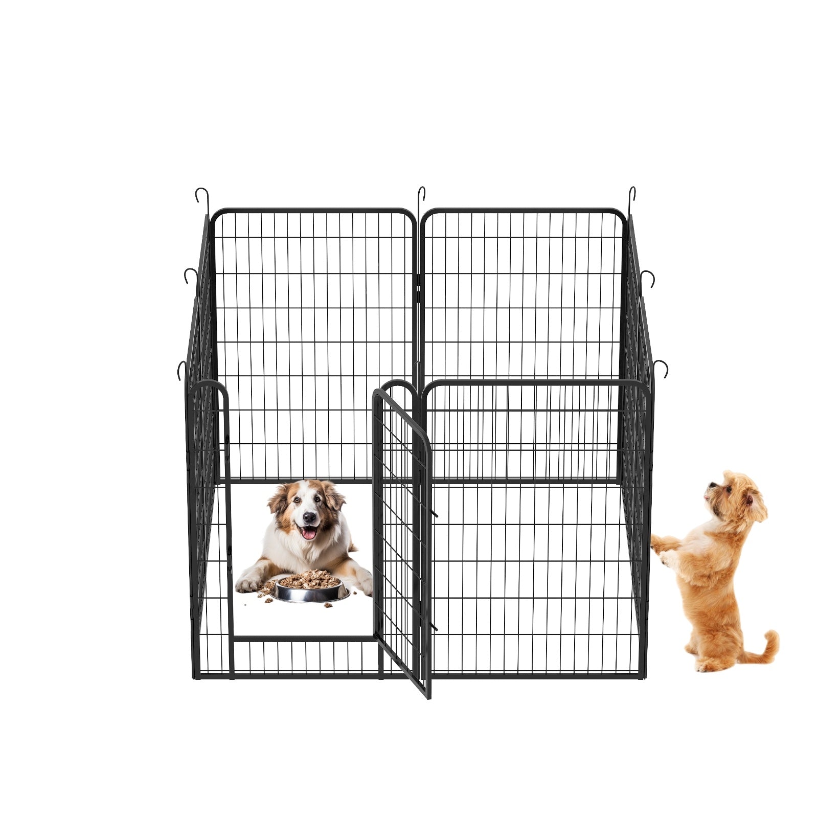 8 panel metal dog playpen