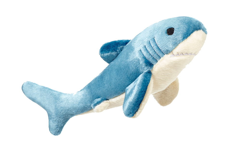 Fluff & Tuff Tank Shark Plush Dog Toy