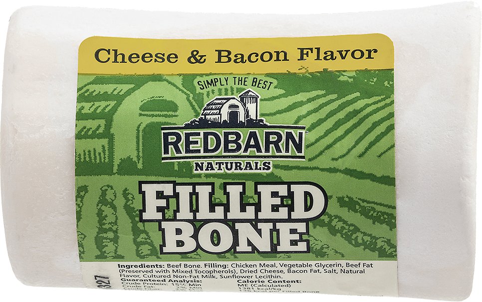 Redbarn Filled Bone Natural Chicken & Bacon Flavor Dog Chew