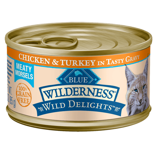 Blue Buffalo Wilderness Wild Delights Chicken and Turkey Canned Cat Food