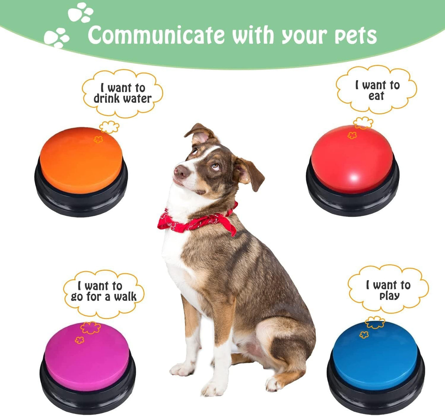 Voice Recording Button For Pet