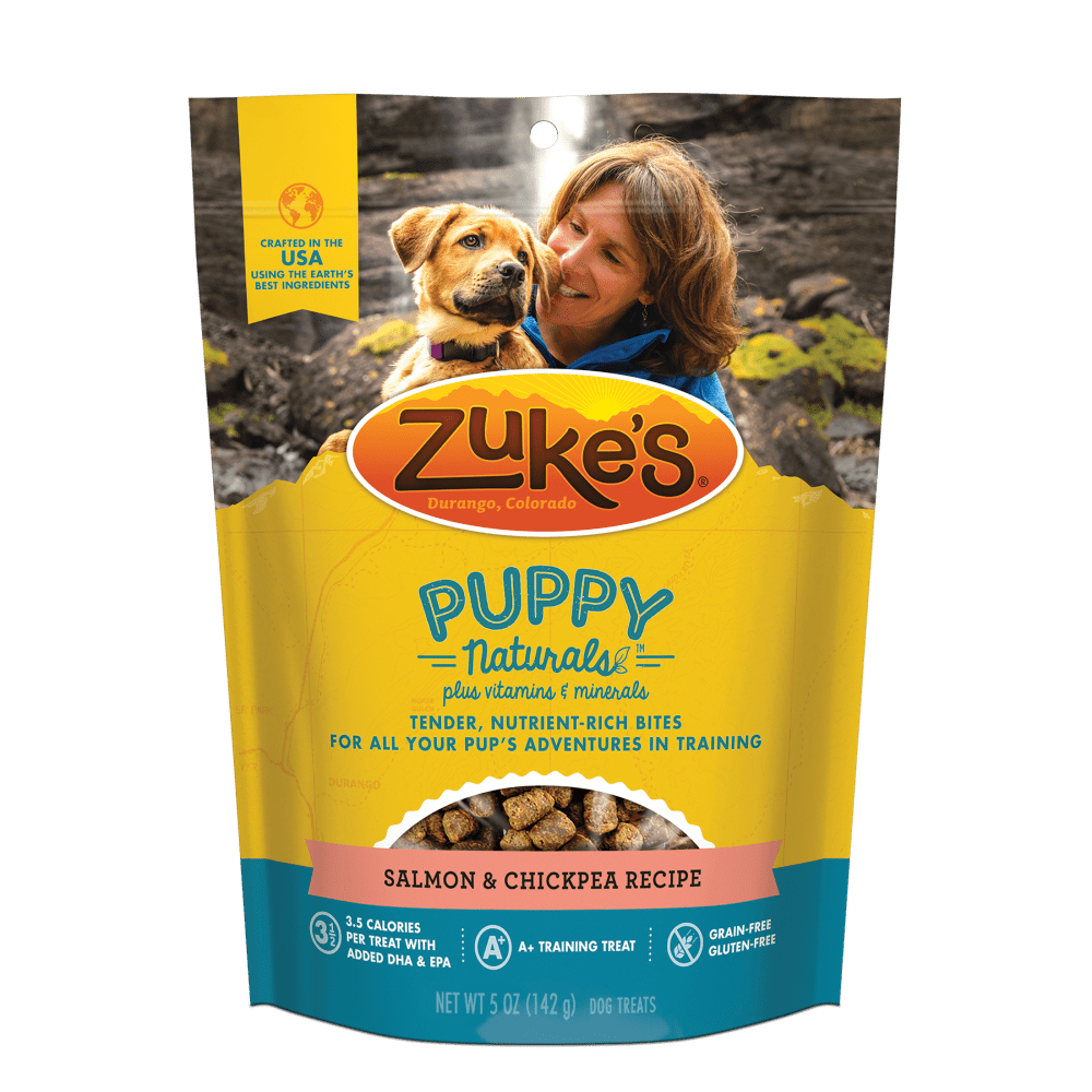 Zuke's Puppy Naturals Grain Free Salmon and Chickpea Dog Treats