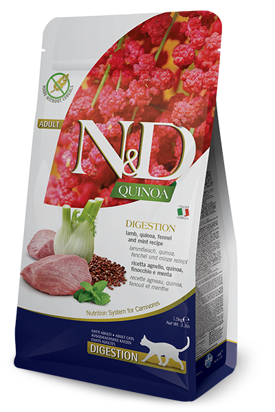 Farmina Pet Foods Feline Digestion Lamb Quinoa Fennel & Mint Formula Dry Cat Food