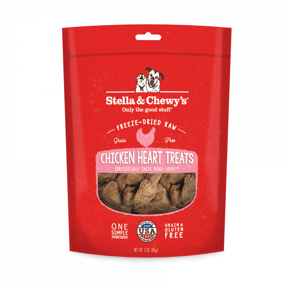 Stella & Chewy's Freeze Dried Raw Chicken Hearts Dog Treats