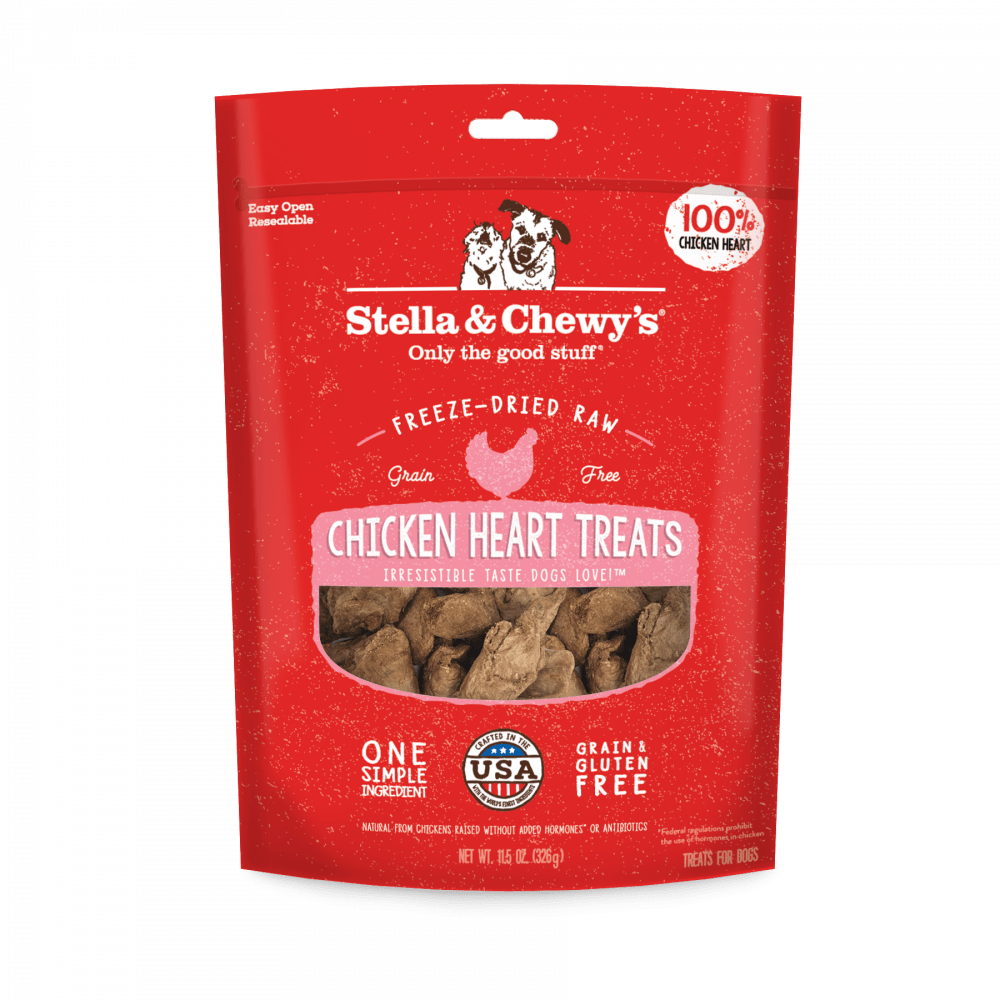 Stella & Chewy's Freeze Dried Raw Chicken Hearts Dog Treats