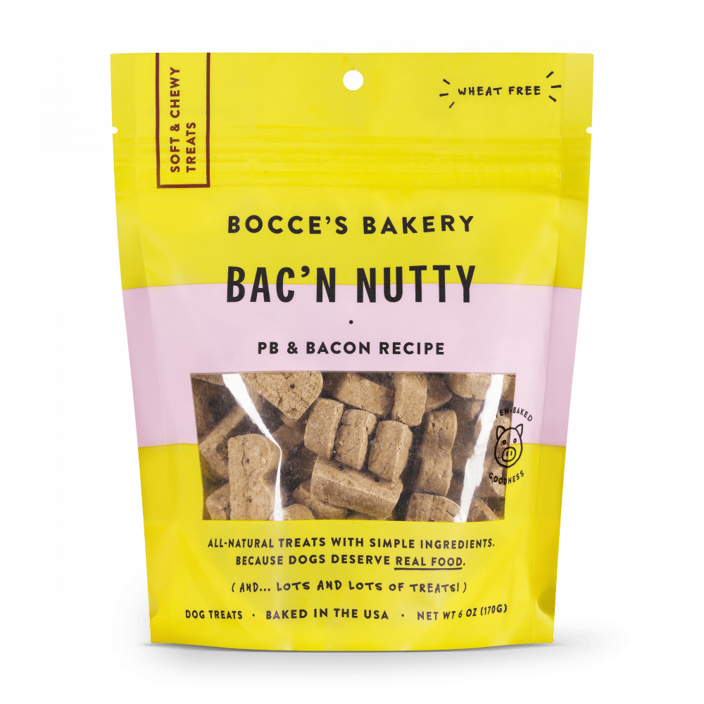 Bocce's Bakery Every Day Bac'n Nutty Soft & Chewy Dog Treats