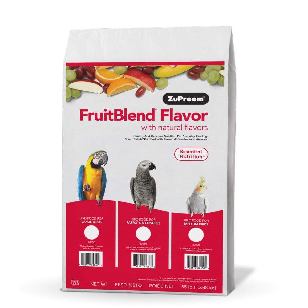 ZuPreem FruitBlend Flavor Food with Natural Flavors for Parrots and Conures