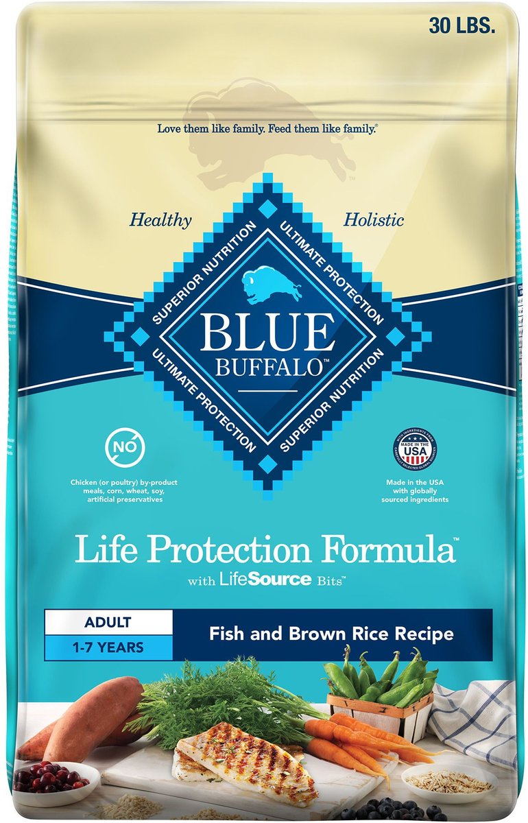 Blue Buffalo Life Protection Natural Fish & Brown Rice Recipe Adult Dry Dog Food