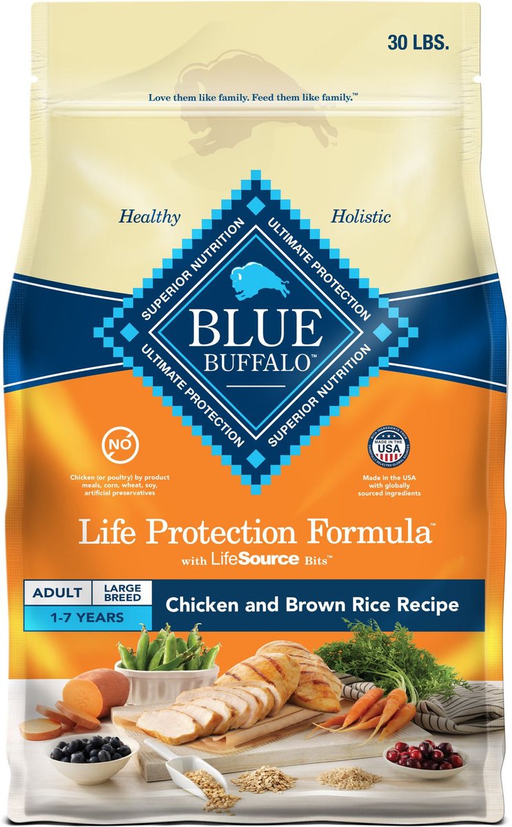Blue Buffalo Life Protection Natural Chicken & Brown Rice Recipe Large Breed Adult Dry Dog Food