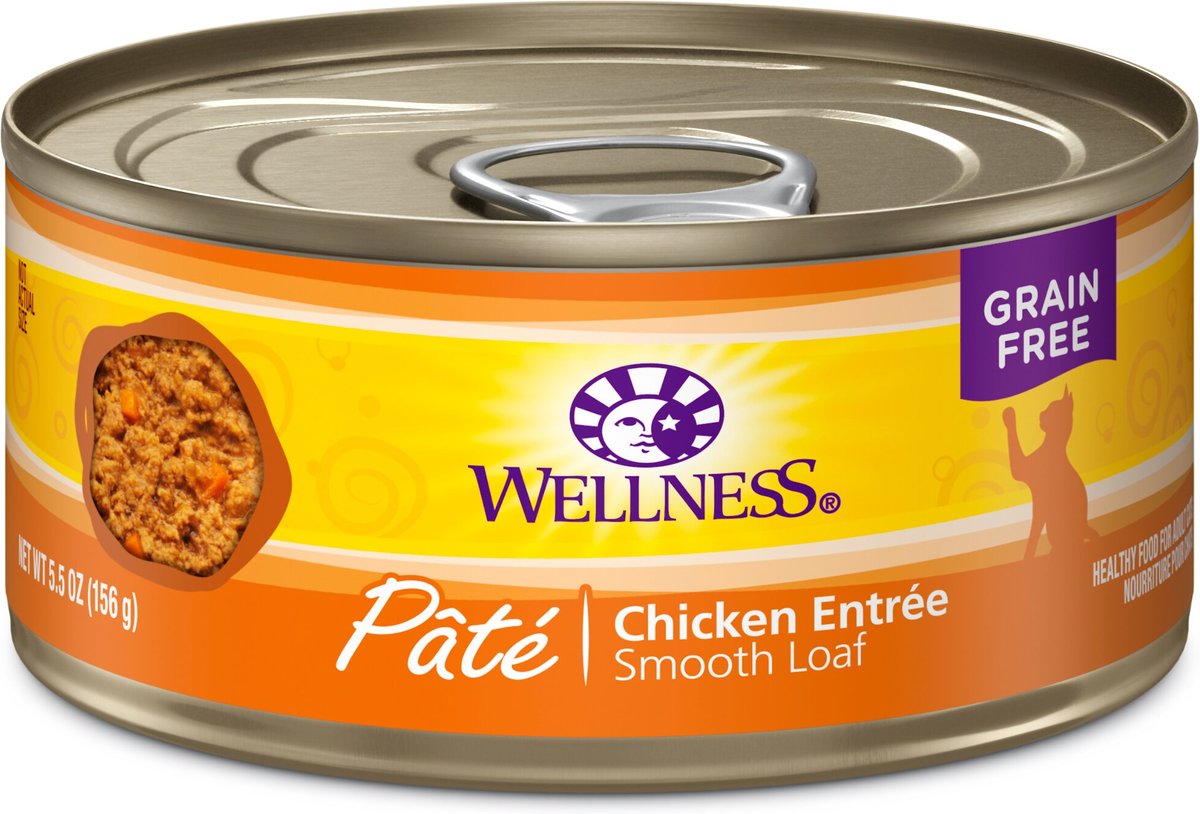 Wellness Complete Health Natural Grain Free Chicken Pate Wet Canned Cat Food