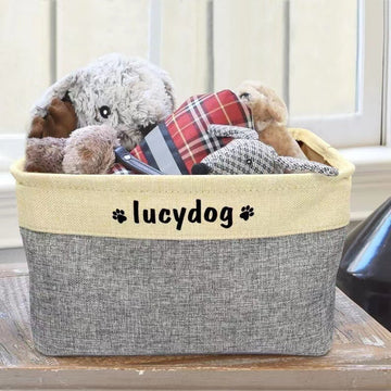 Personalized Pet Toy Basket