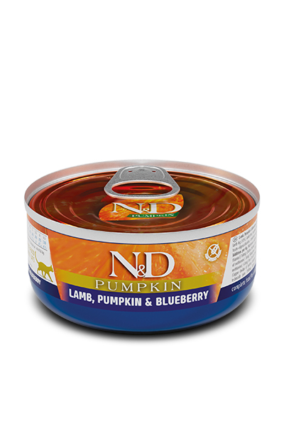 Farmina N&D Pumpkin Grain Free Lamb, Blueberry & Pumpkin Adult Canned Cat Food