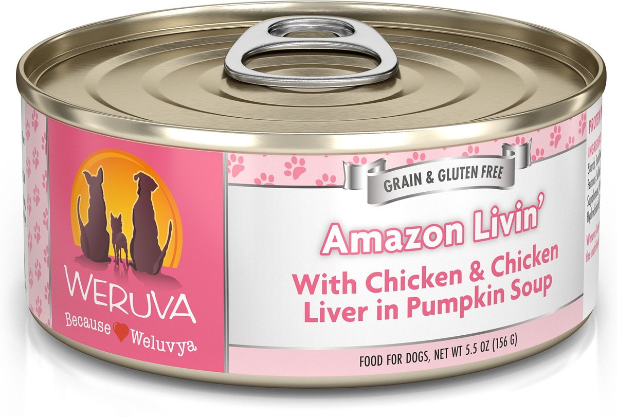 Weruva Amazon Liver with Chicken, Chicken Liver & Pumpkin Soup Canned Dog Food