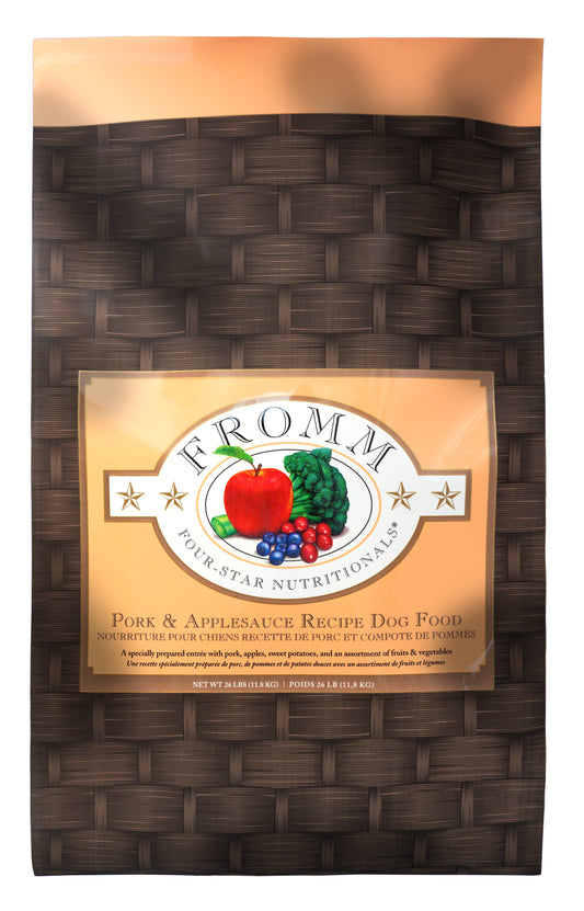 Fromm Four-Star Grain Inclusive Pork and Apple Sauce Dry Dog Food