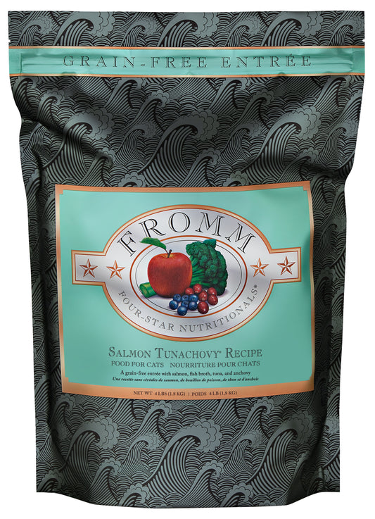 Fromm Four-Star Grain-Free Salmon Tunachovy Recipe Dry Cat Food