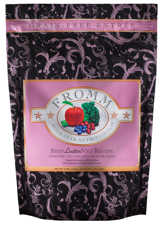 Fromm Four-Star Grain-Free Beef Liváttini Veg Dry Cat Food