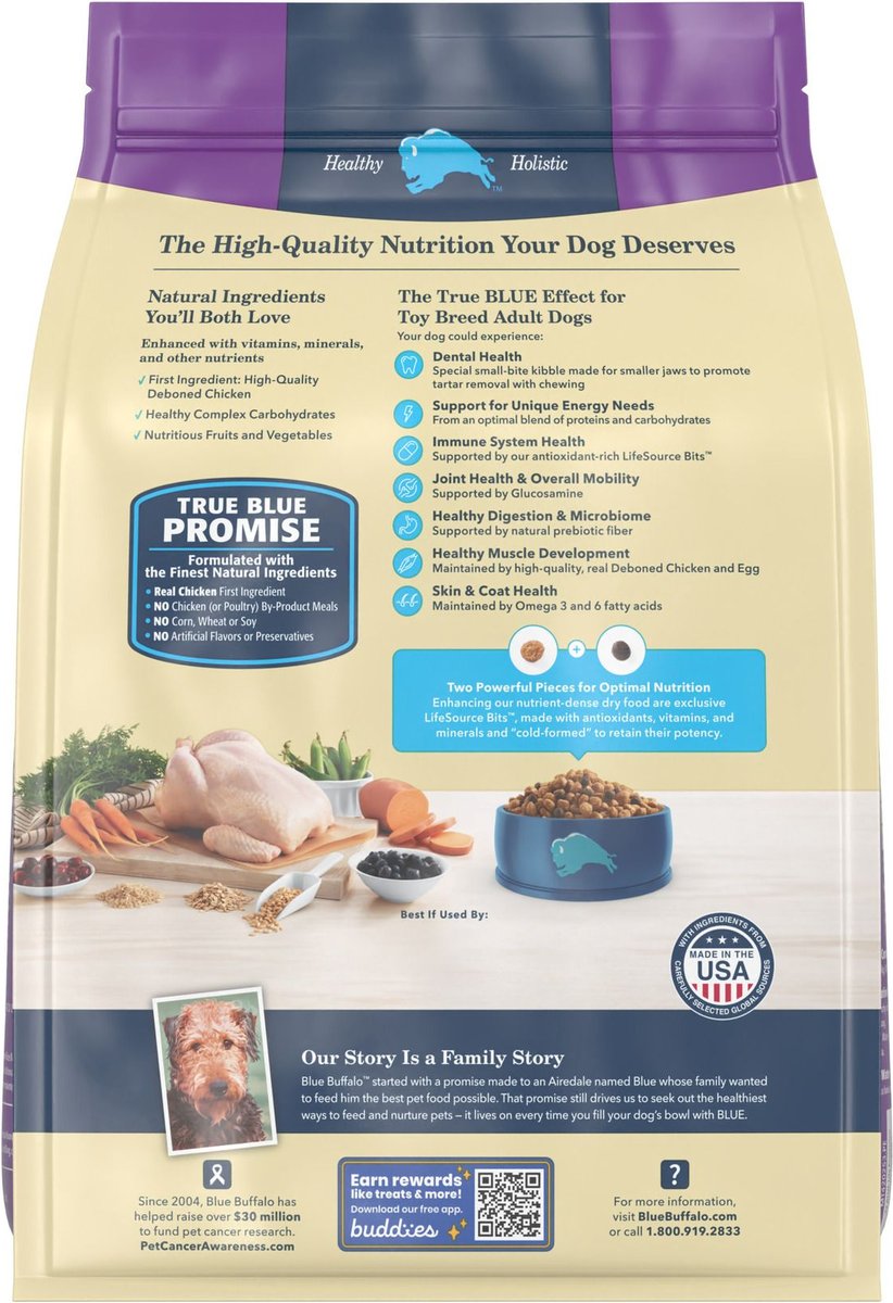 Blue Buffalo Toy Breed Chicken & Brown Rice Formula