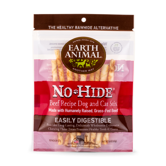 Earth Animal 10-Pack No-Hide Beef Chew Stix Dog Treats