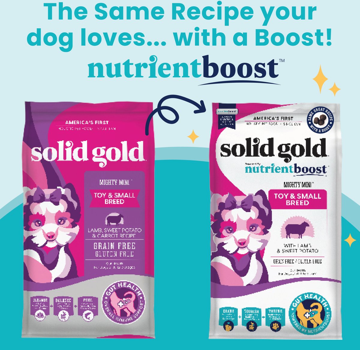 Solid Gold Nutrientboost Mighty Mini Lamb Sweet Potato & Cranberry Recipe Dry Dog Food