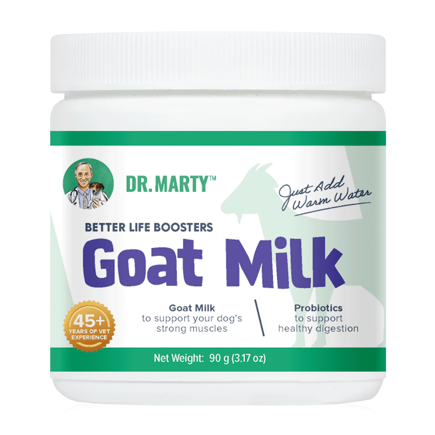DR. MARTY Better Life Boosters Goat Milk Powder Health Supplement for Dogs