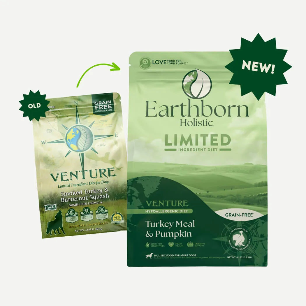 Earthborn Holistic Venture Grain Free Turkey Meal and Butternut Squash Dry Dog Food