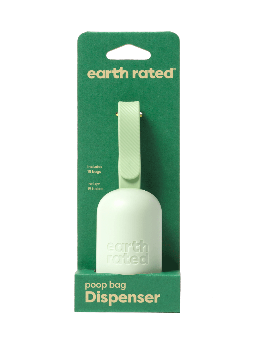 Earth Rated Leash Dispenser with Unscented Waste Bags