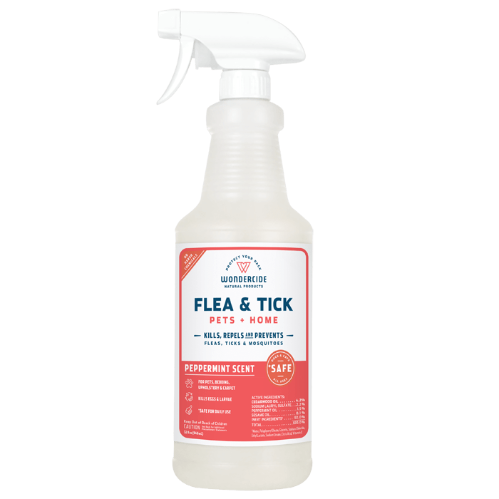 Wondercide Peppermint Flea and Tick Spray for Pets + Home