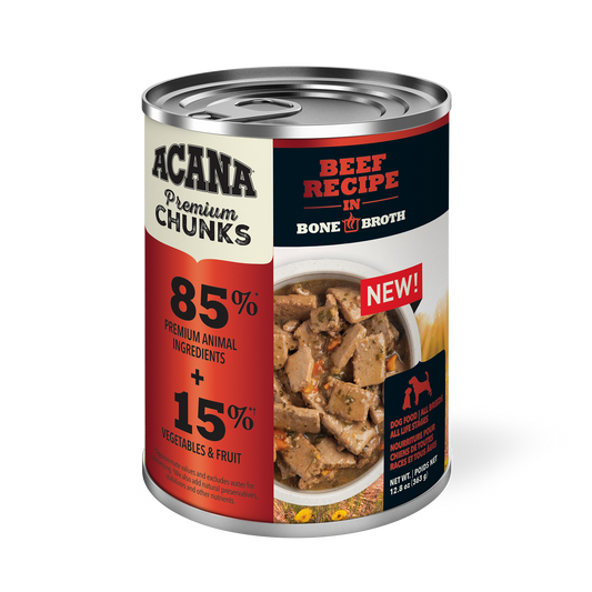 Acana Premium Chunks Grain Free Beef for Dogs