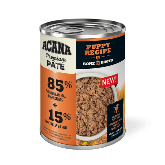 Acana Premium Puppy Recipe Grain Free Pate in Bone Broth for Dogs
