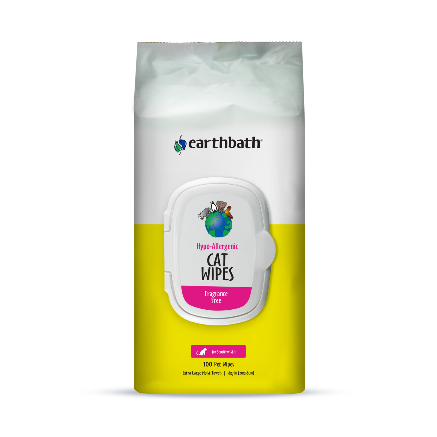Earthbath Hypo-Allergenic Grooming Wipes for Cats