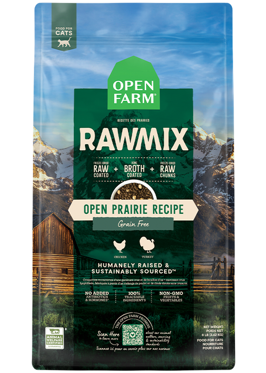 Open Farm Grain-Free RawMix Open Prairie Recipe Cat Food