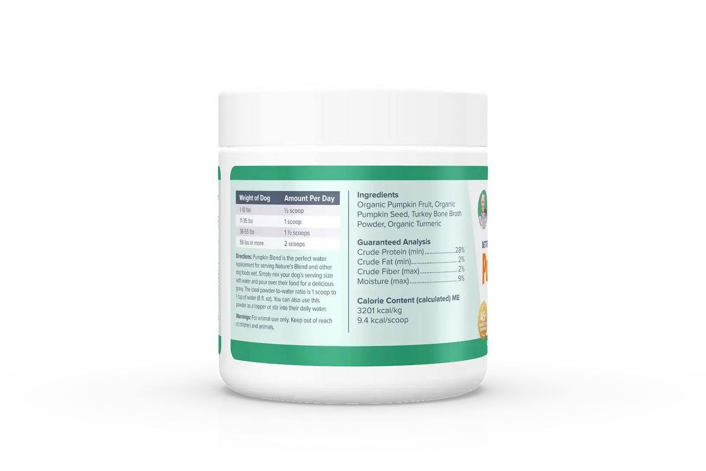 DR. MARTY Better Life Boosters Pumpkin Blend Powder Health Supplement for Dogs