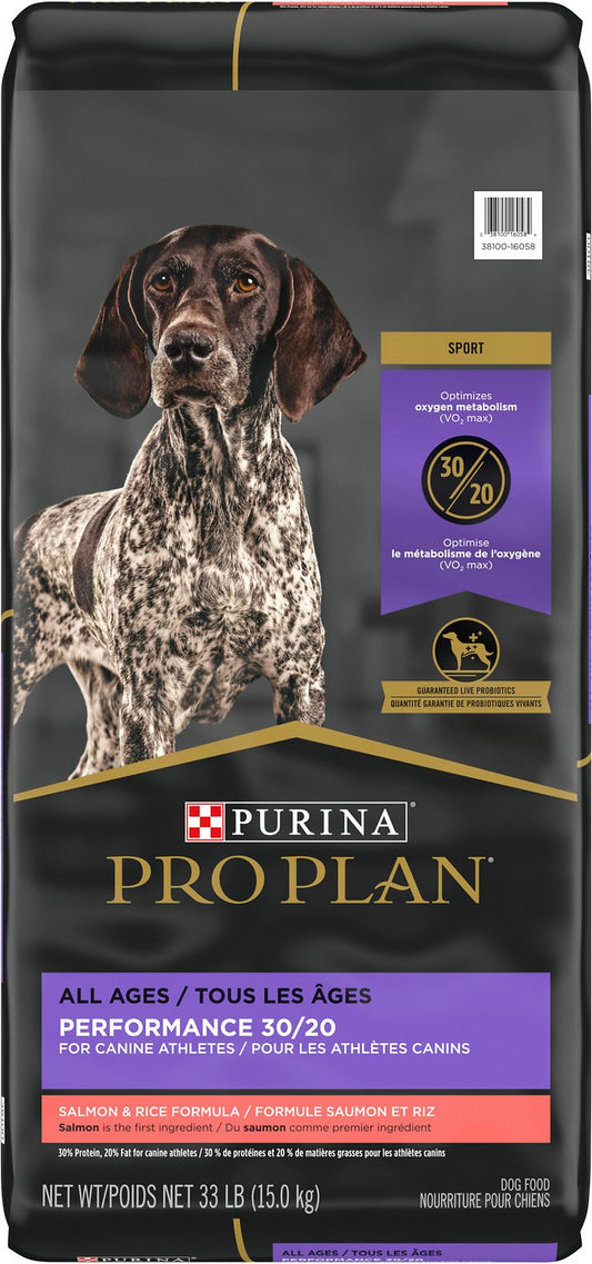 Purina Pro Plan Sport All Life Stages Performance 30/20 Salmon & Rice Formula Dry Dog Food