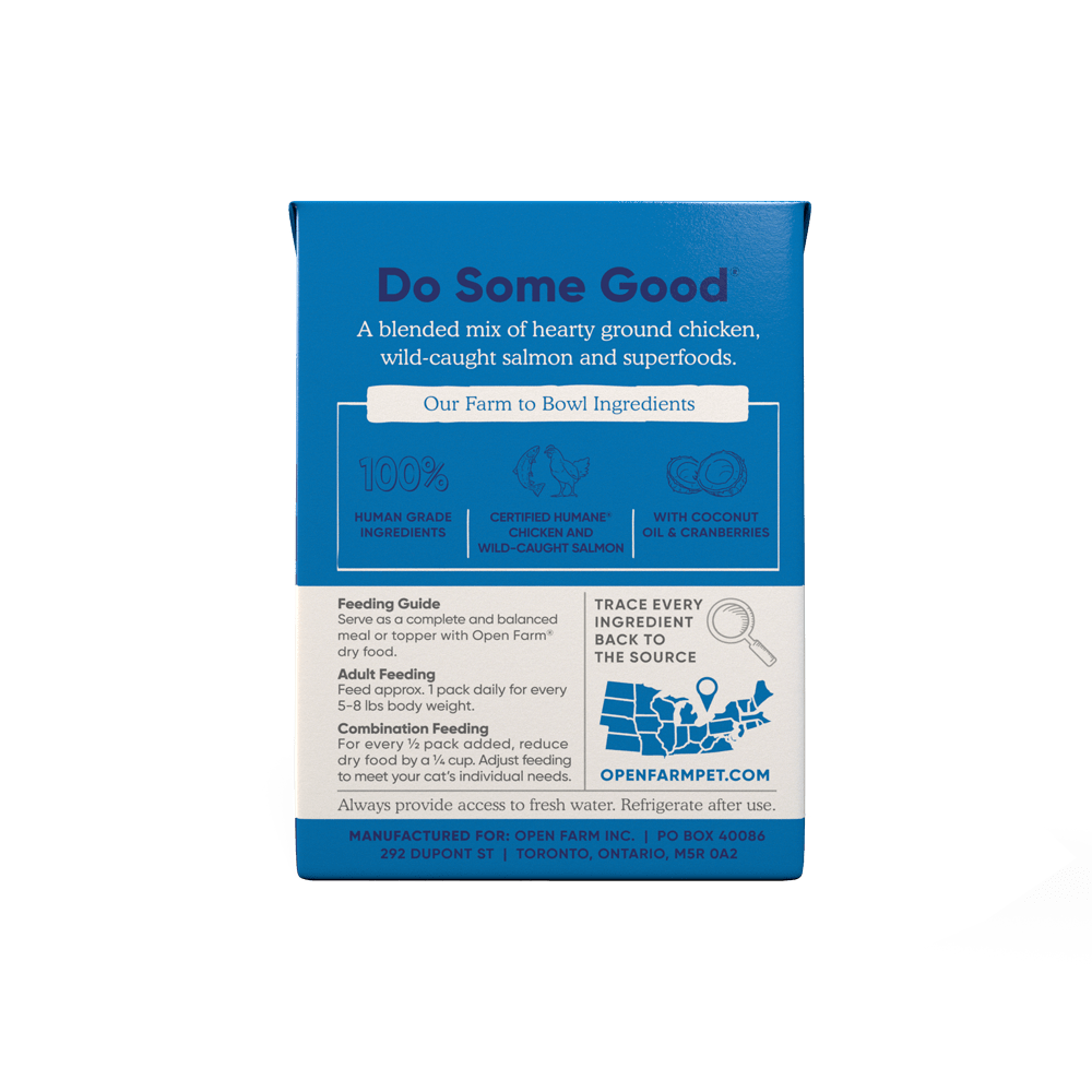 Open Farm Grain Free Chicken & Salmon Recipe Rustic Blend Wet Cat Food
