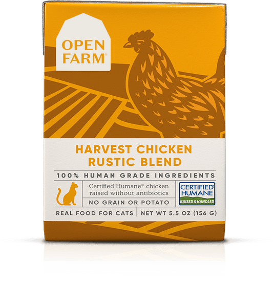 Open Farm Grain Free Harvest Chicken Recipe Rustic Blend Wet Cat Food