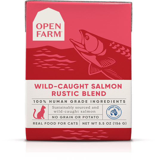 Open Farm Grain Free Wild Caught Salmon Recipe Rustic Blend Wet Cat Food